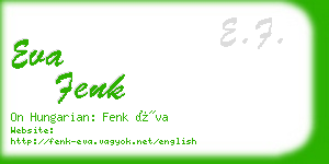 eva fenk business card